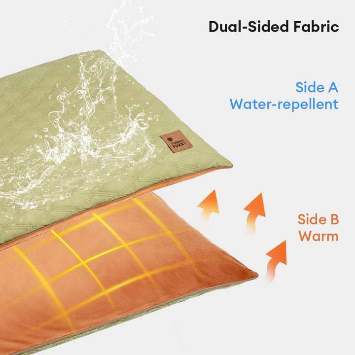 Plush calming dog mat for ultimate pet comfort, reversible design