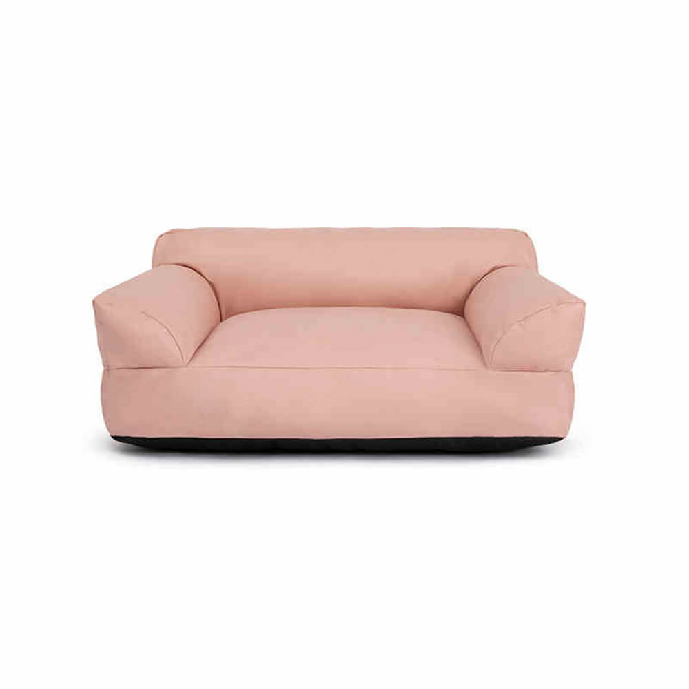Supportive dog bed, waterproof and washable pet sofa with luxurious anti-scratch fabric