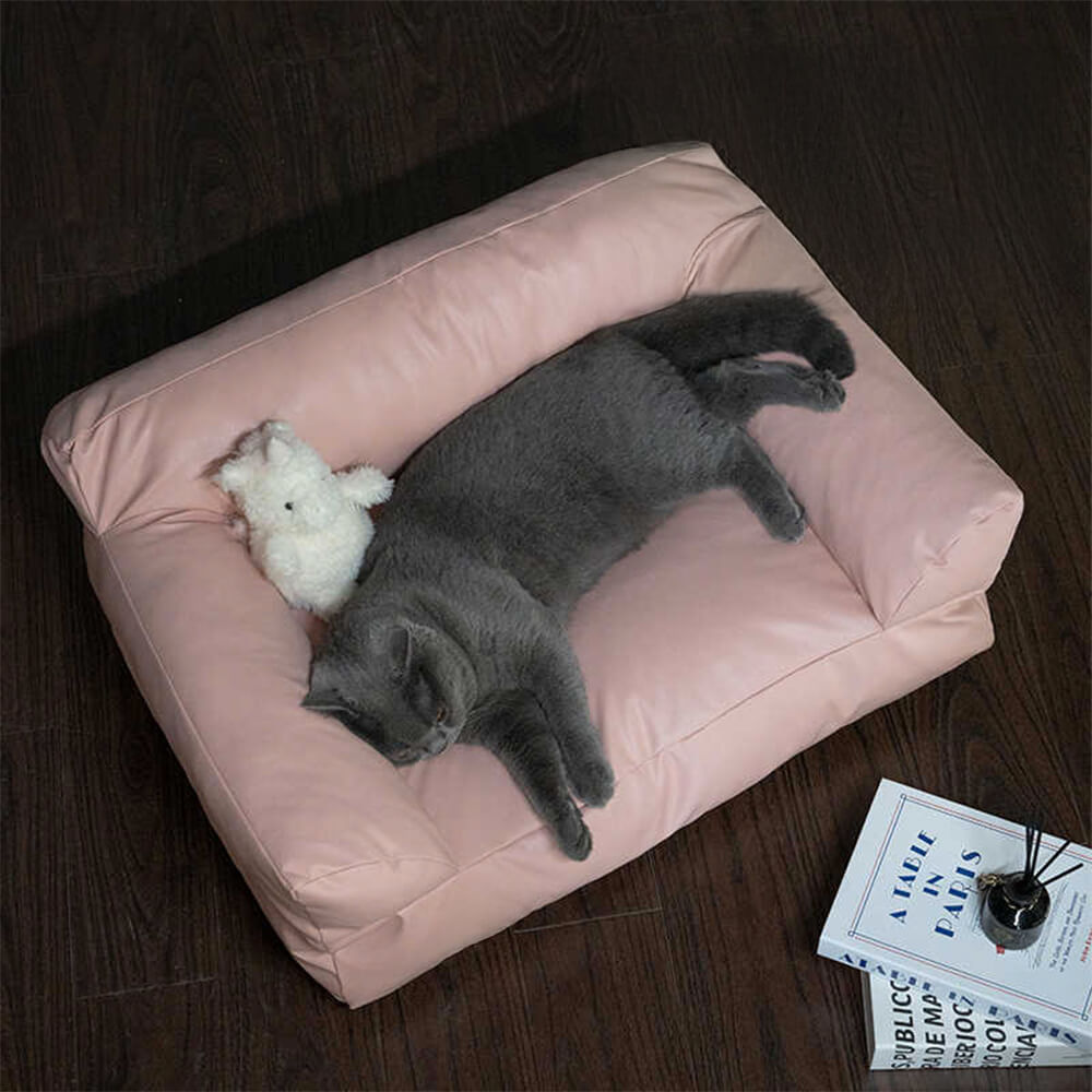 Luxury waterproof dog bed, sofa style with supportive bolsters for ultimate pet comfort