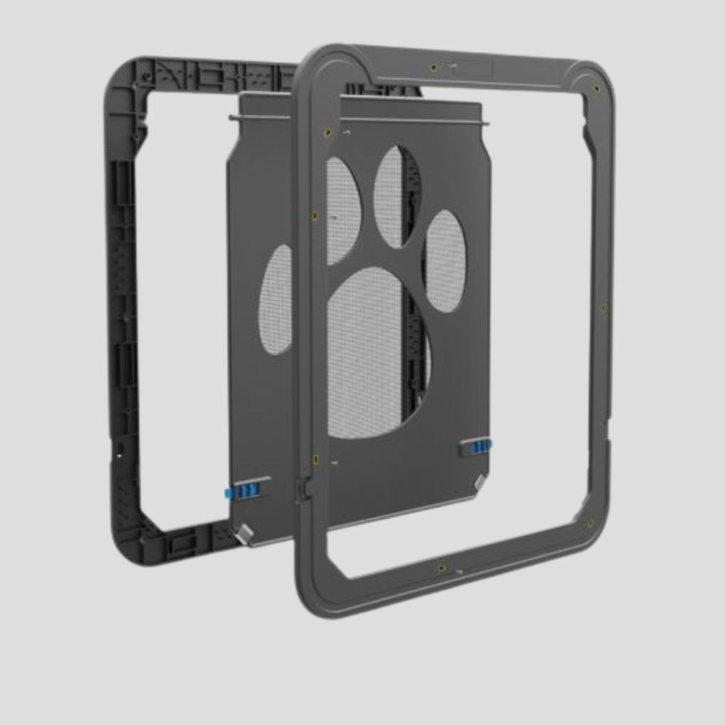 Magnetic cat flap pet door for secure animal access, durable cat supplies & accessories