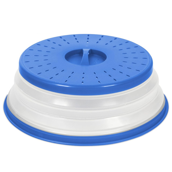 Say goodbye to microwave messes! Reusable foldable silicone splatter cover for a clean & tidy kitchen.