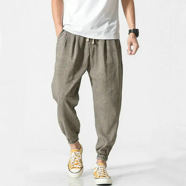 Soft, lightweight cotton blend unisex joggers, offering comfort & relaxed fit for casual, active, or loungewear.