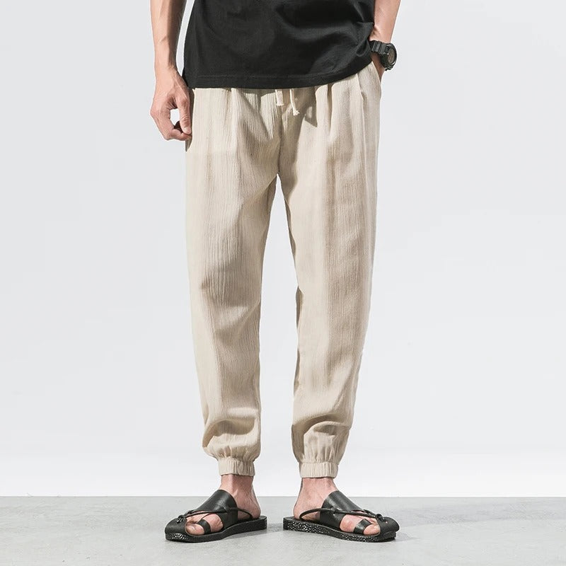 Grey unisex ultra-lightweight comfort joggers, cotton blend, ideal for casual, loungewear & activewear.