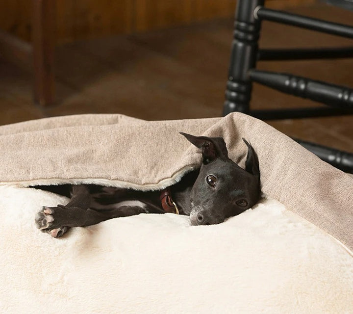 Soft Fuzzy Pet Sleeping Bag Dog Bed for Small to Medium Dogs