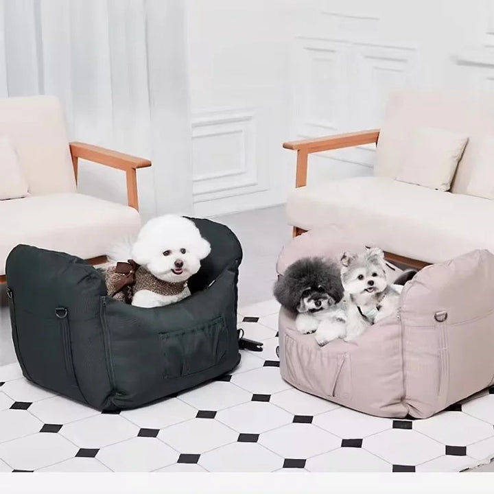 Dog Waterproof Travel Bolster Car Seat Bed