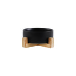 Matt black (single bowl with wooden stand)