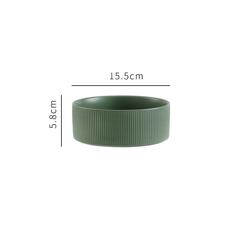 Pet feeding bowls on a wooden stand, providing a comfortable and hygienic feeding experience.