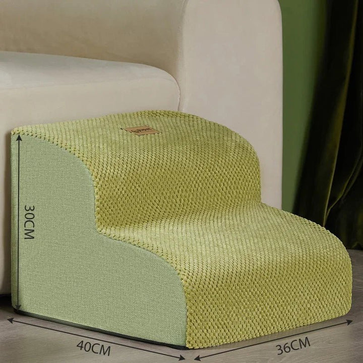Soft memory foam dog steps, an essential pet access solution for small dogs & joint support.
