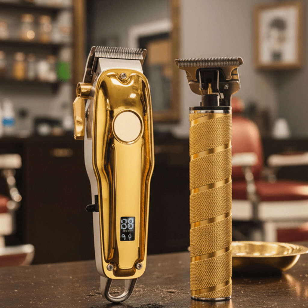 Men's 3-in-1 cordless electric hair & beard trimmer kit for precision grooming. Rechargeable personal care shaver.
