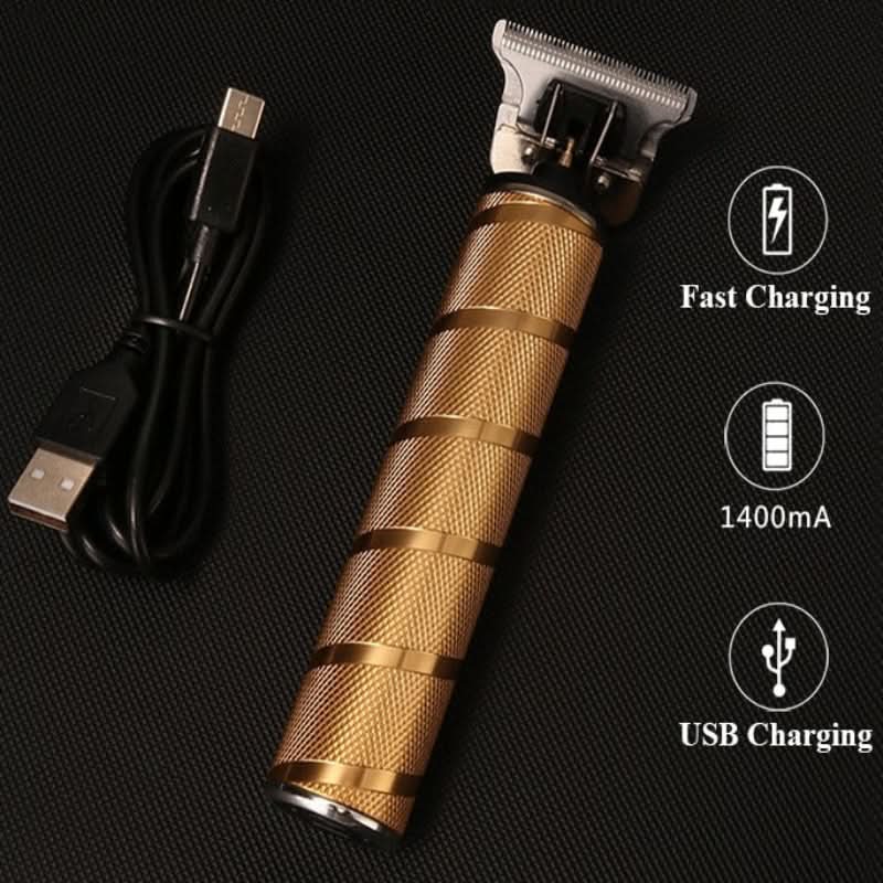 Complete men's grooming kit with cordless electric hair, beard, and body trimmer & various attachments for styling.