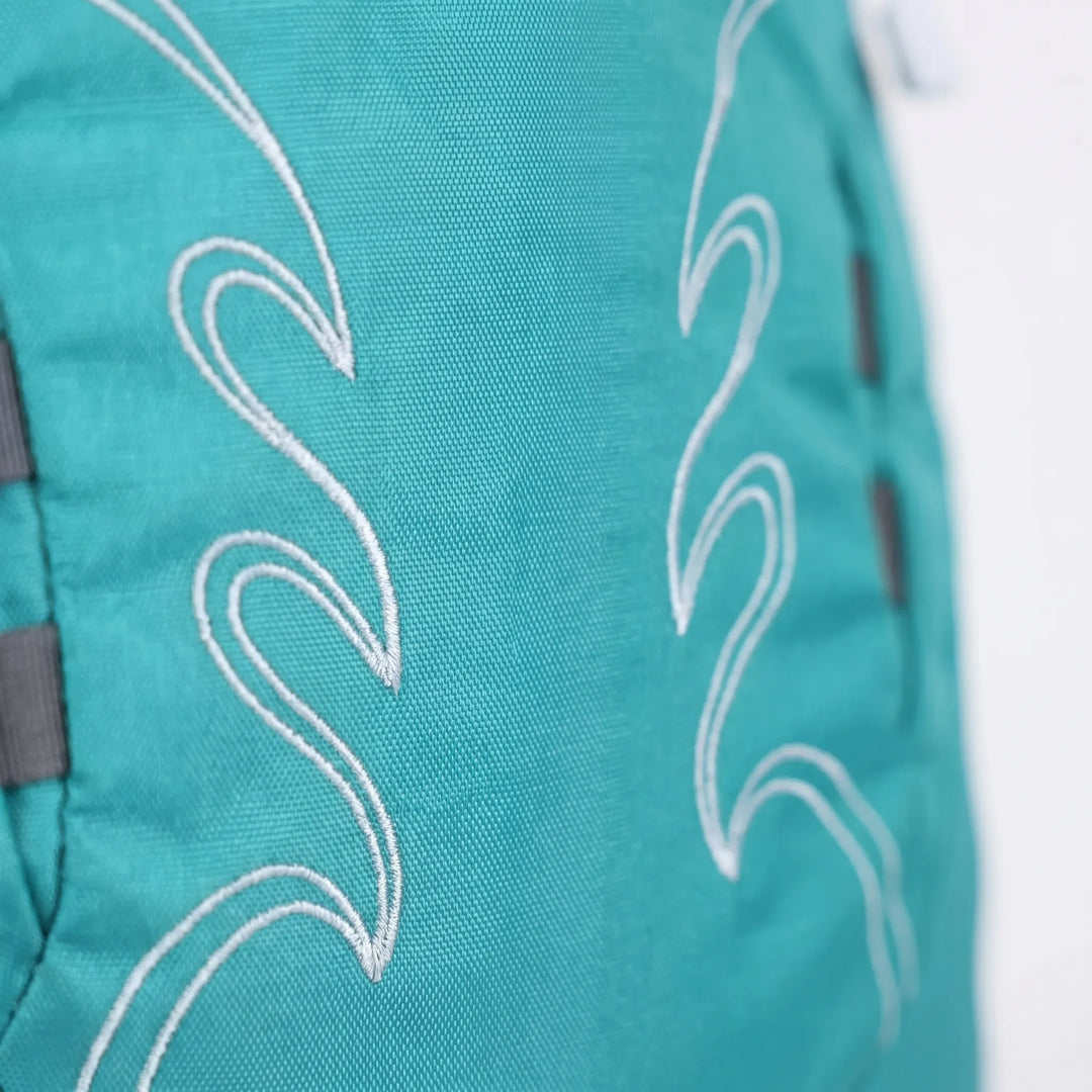 Back view: Ventilated men's 30L hiking backpack, comfortable daypack for outdoor adventures.