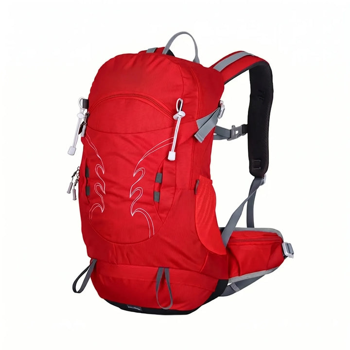Men's 30L outdoor adventure hiking backpack with adjustable straps for comfort on trails.