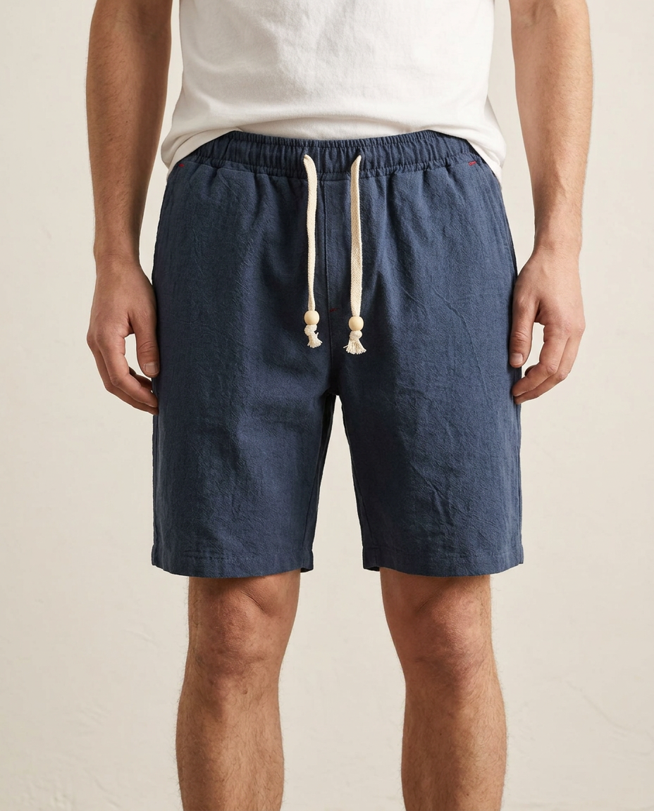 Comfortable men's athletic shorts with drawstring, ideal for activewear & everyday comfort.