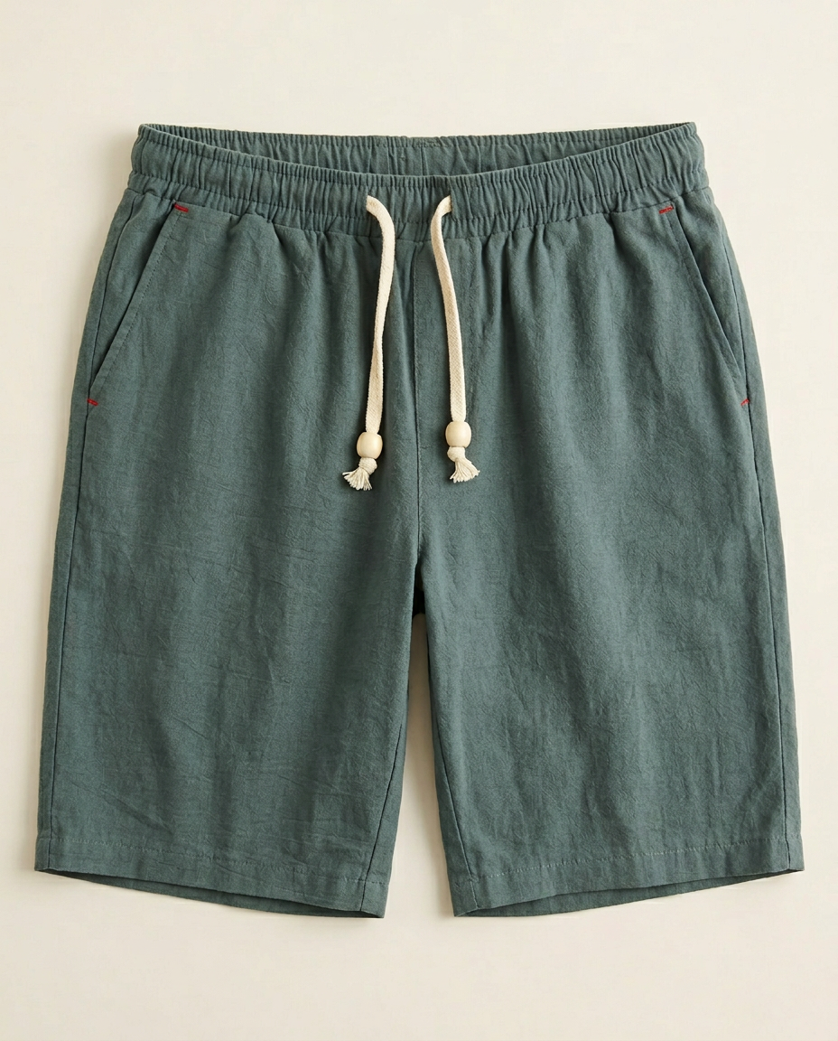 Versatile men's drawstring shorts, great for active comfort, casual outings & summer apparel.