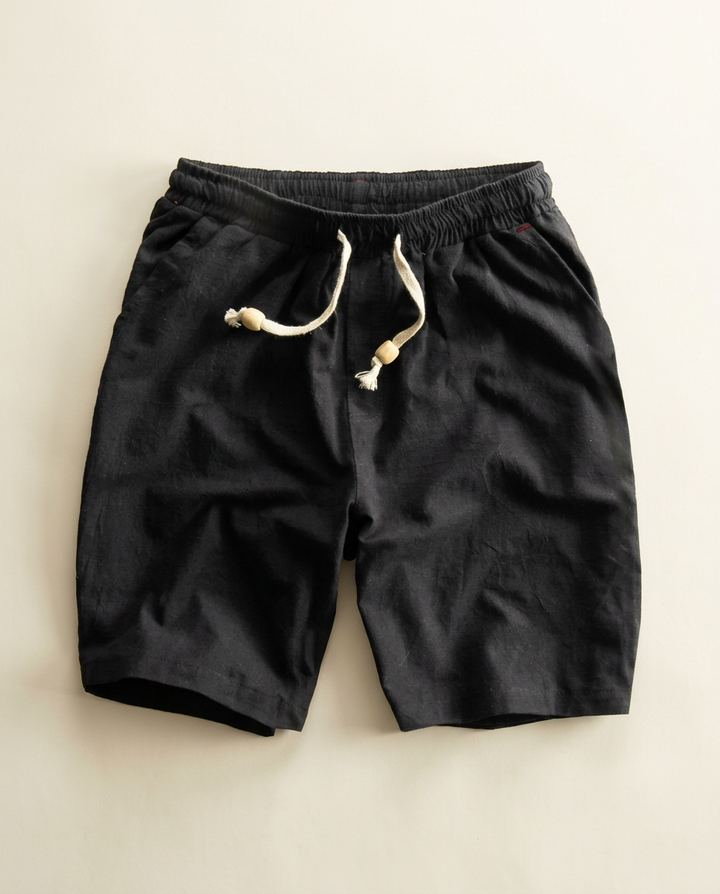 Breathable men's active comfort shorts with drawstring, essential for summer & athletic wear.