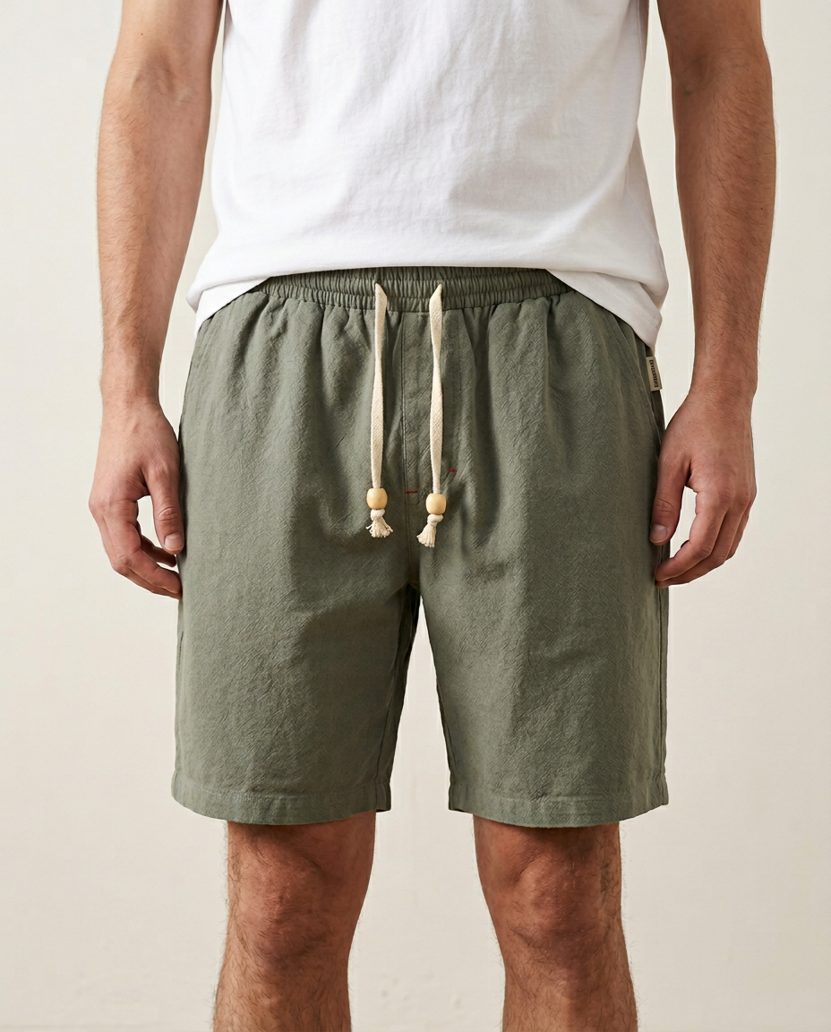 Men's everyday drawstring shorts, offering ultimate comfort for casual and active lifestyles.