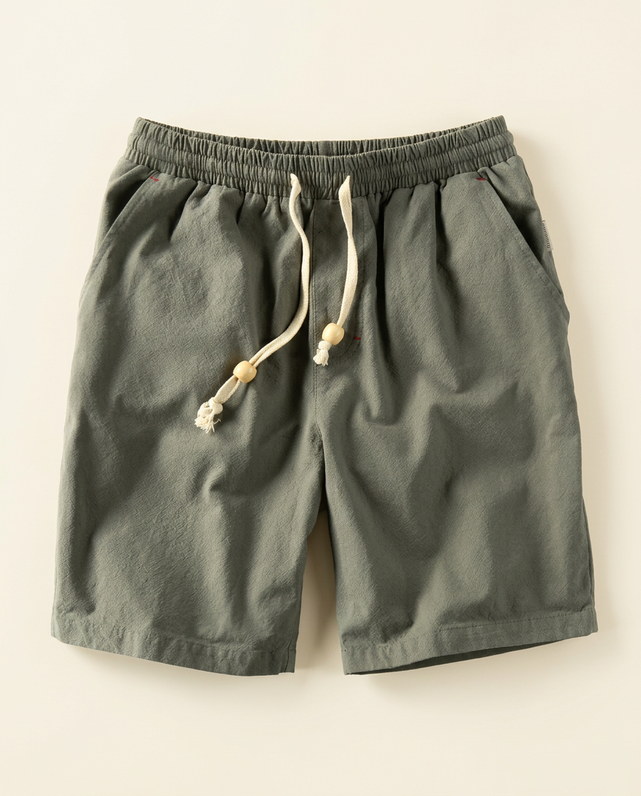 High-quality men's athletic drawstring shorts, designed for active comfort and summer wear.