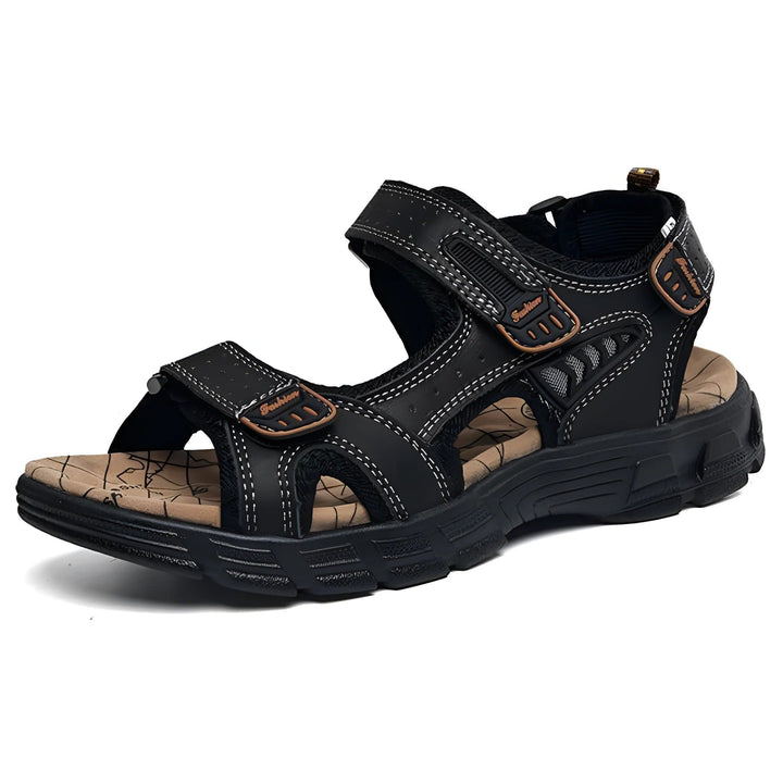 Men's adjustable comfort sandals for summer, featuring stylish contrast stitching and durable everyday wear design.