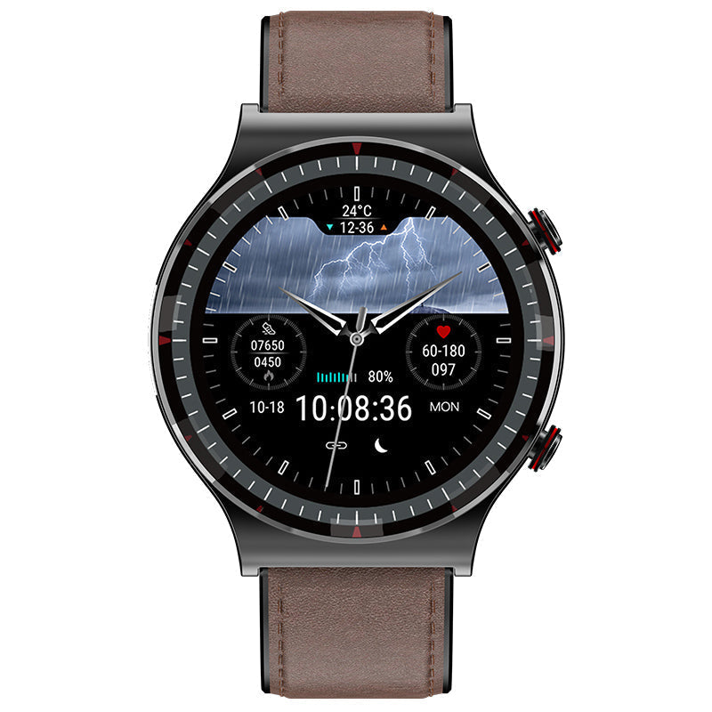Digital men's watch: Smart health tracker with advanced ECG and fitness features.