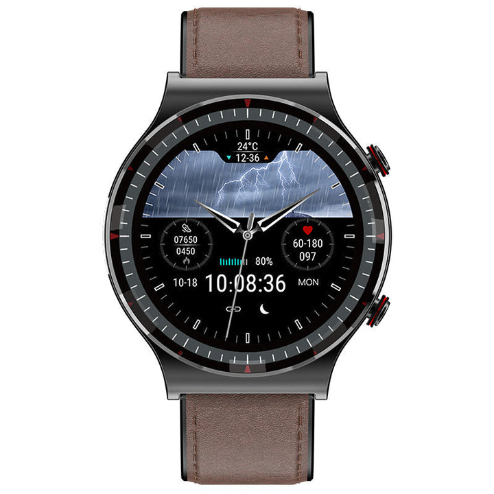 Digital men's watch: Smart health tracker with advanced ECG and fitness features.