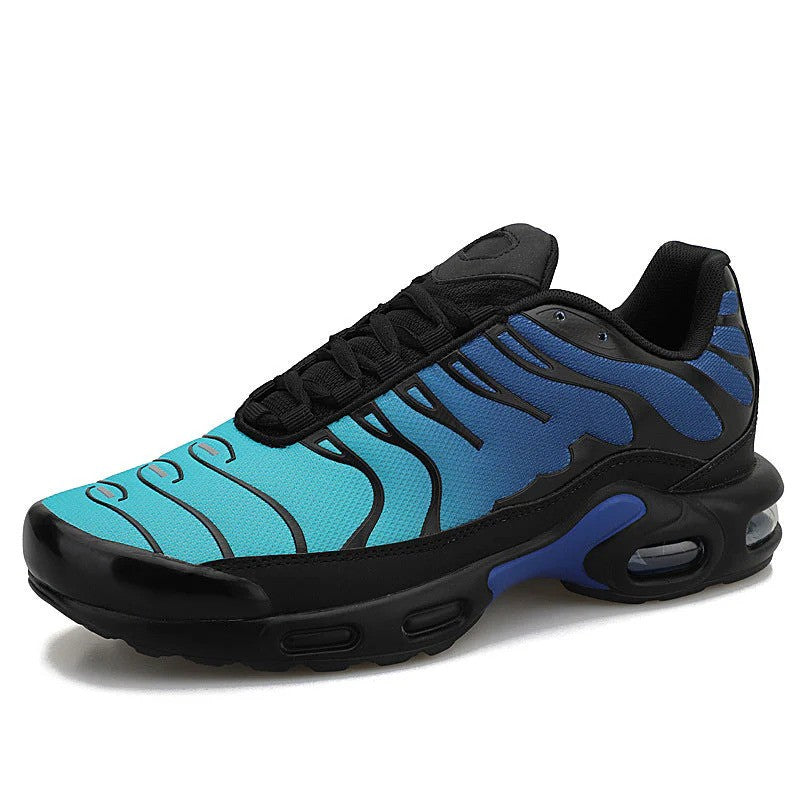 Athletic men's sneakers with air cushion sole, perfect for running, fitness, or casual wear, offering superior support.