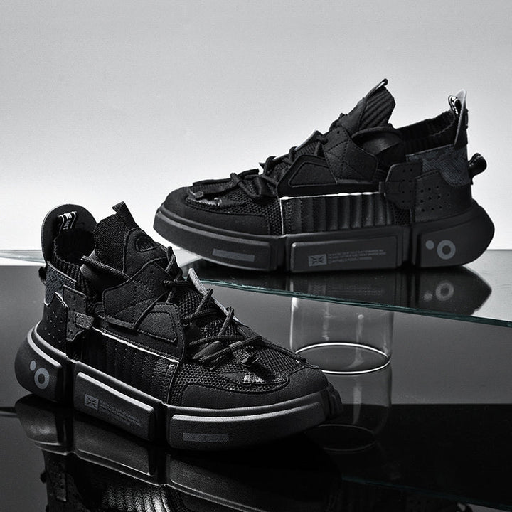 Durable men's AirWave streetwear sneakers, ideal for skater style and everyday comfort in gray.