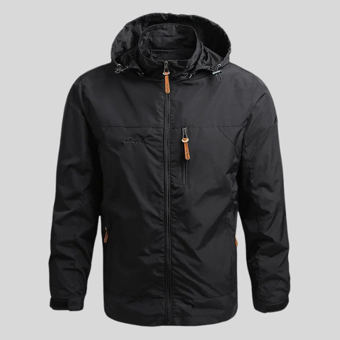 Comfortable men's athletic jacket. Designed for outdoor pursuits, warmth without bulk.