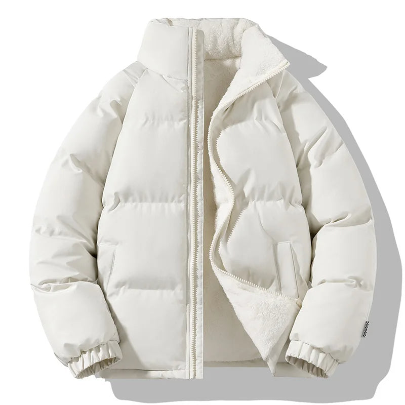 Durable men's Alpine puffer jacket. Wind-resistant & insulated for ultimate warmth in cold weather. Essential winter coat.