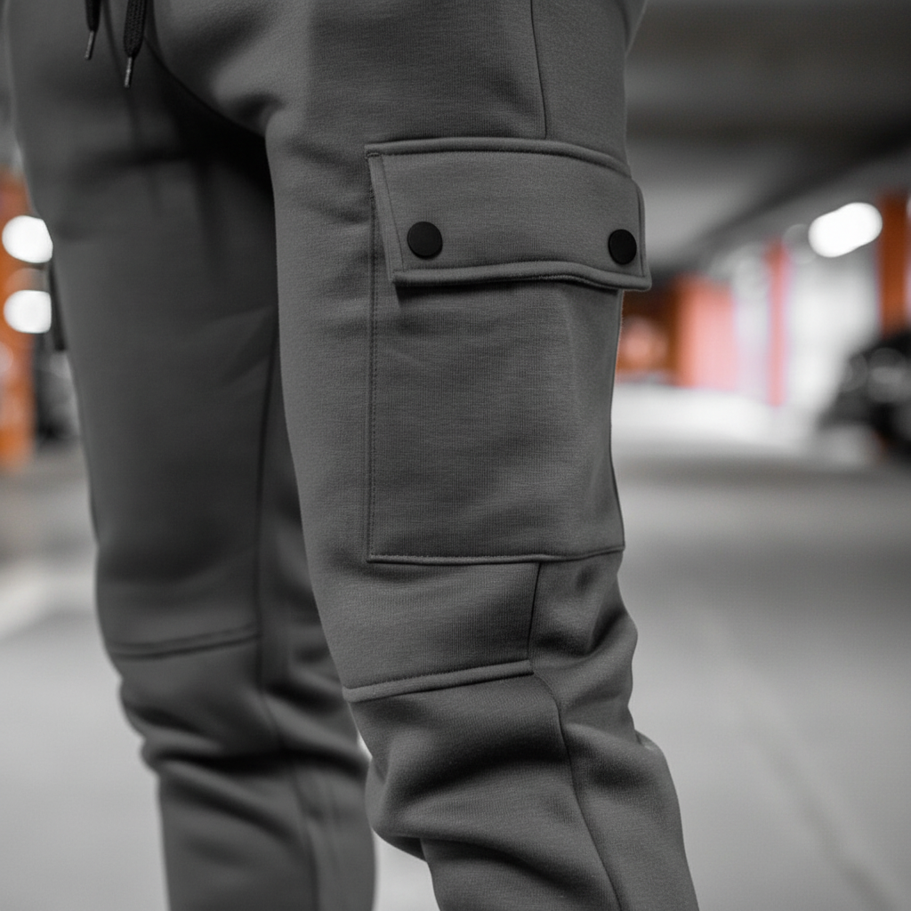 Versatile men's cropped jogging pants with pockets, great for modern fit athletic or casual urban style.