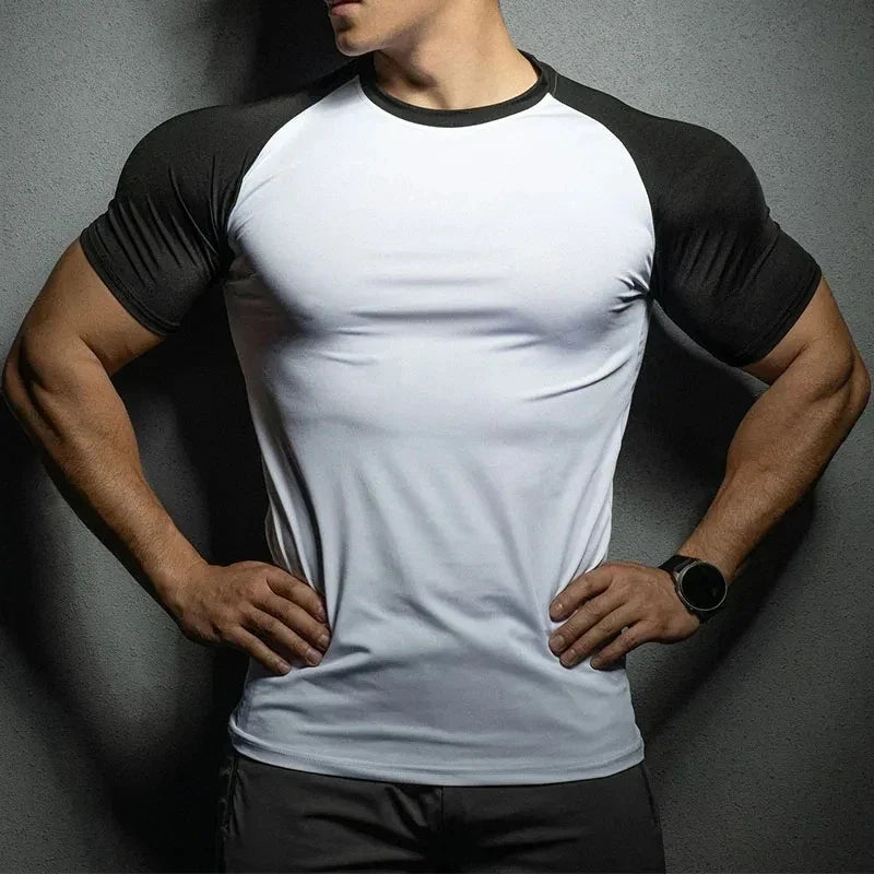 Fitted men's muscle fit shirt, engineered for comfort & a sleek look. Enhance your physique with this fashionable slim-fit top.