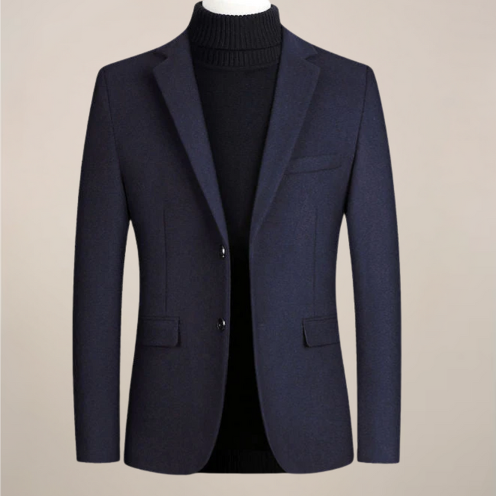 Sophisticated bordeaux men's smart casual blazer. Tailored jacket, perfect versatile outerwear for formal & business events.