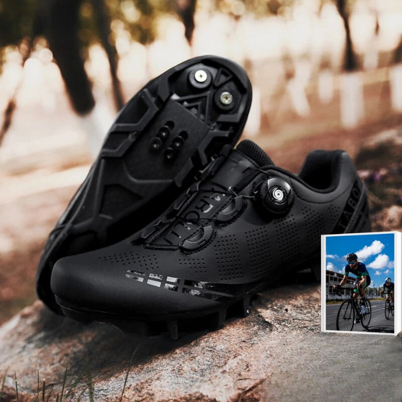 Men's SPD compatible spin class shoes, ideal for indoor cycling & energetic workouts. Comfortable athletic footwear.