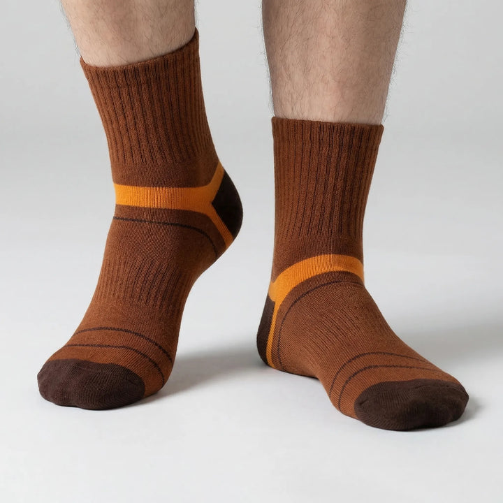 Men's running and hiking ankle socks, 3 pair multi-pack. Breathable & comfortable for activewear.