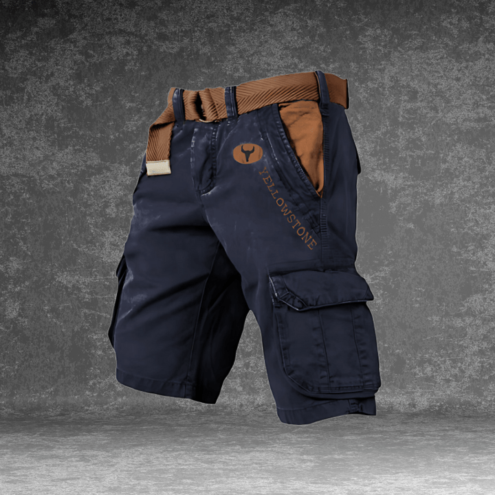 Stylish & comfortable men's breathable cargo shorts with practical pockets for everyday summer fashion.