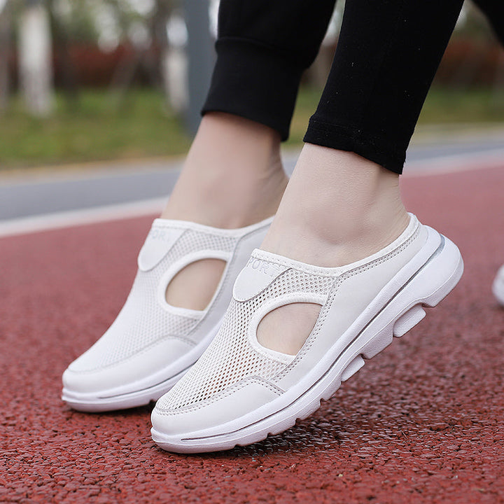 Wide toe mens walking shoes, lightweight and breathable slip-on for active lifestyles.