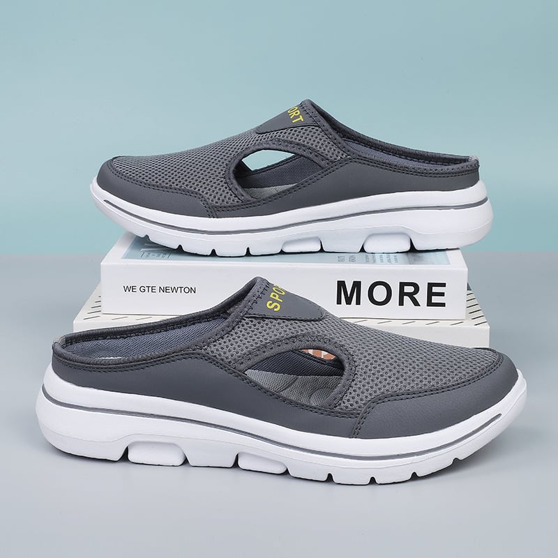 Lightweight men's casual slip-on shoes with wide toe box for ultimate comfort.