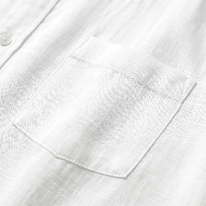 Versatile men's short sleeve casual button-down shirt. Ideal for summer, everyday wear & warm weather style.