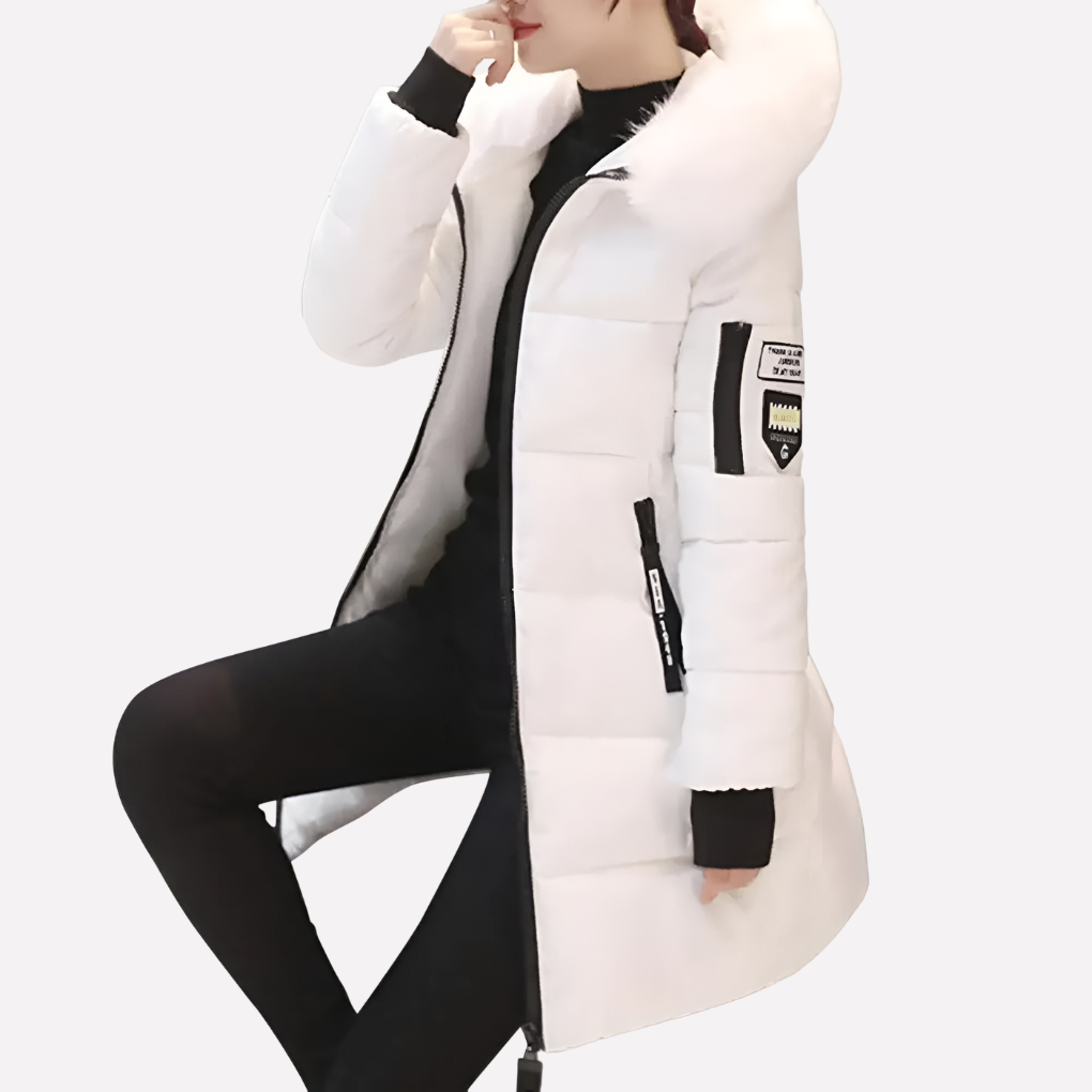 Stylish men's hooded winter coat, perfect for cold weather and outdoor activities. Warm, insulated, and cozy casual jacket.