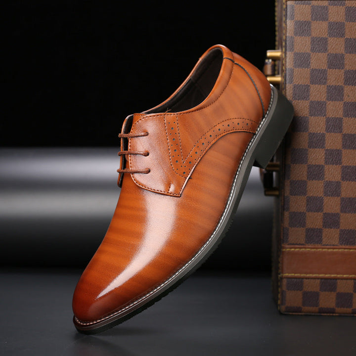 Elegant men's lightweight Derby dress shoes, perfect for formal occasions, weddings & professional attire.