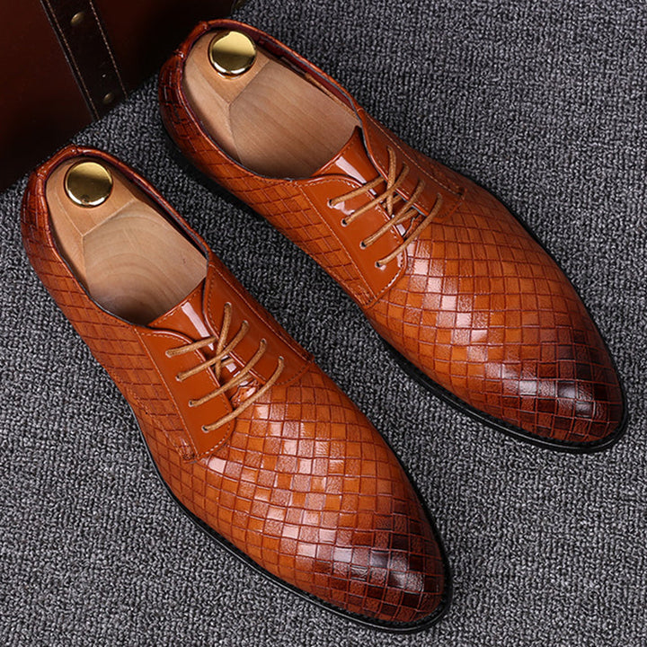 Stylish men's classic lace-up shoes in rich leather. Timeless footwear for modern men's fashion. Formal or casual.