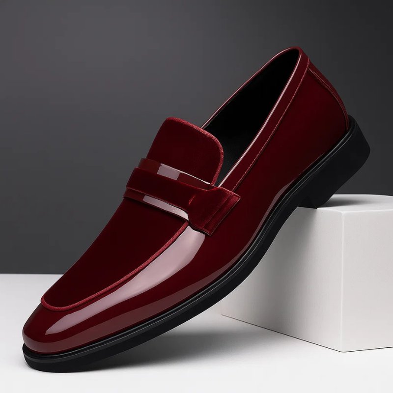 Elegant men's dress penny loafers, ideal for office, formal events, or a sophisticated smart casual outfit.