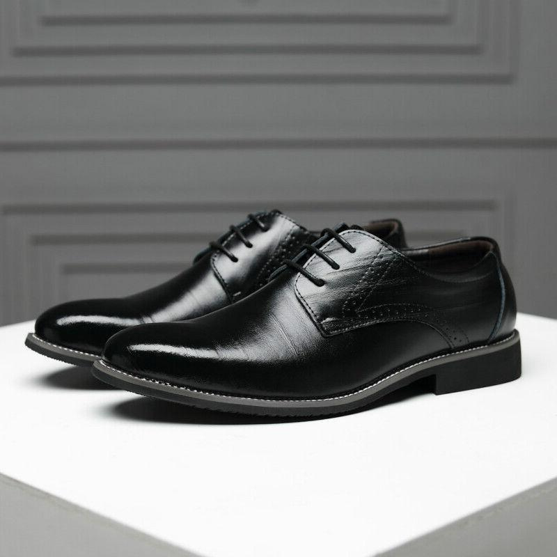 Comfortable Men's Black Oxford Dress Shoes with polished finish, ideal for all-day wear in professional & formal settings.