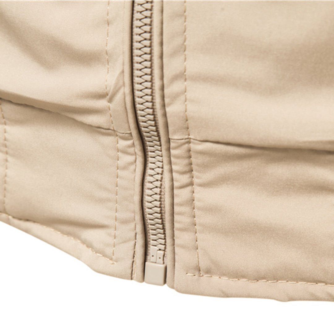 Premium men's classic bomber jacket featuring detailed ribbed trim, a timeless menswear staple.