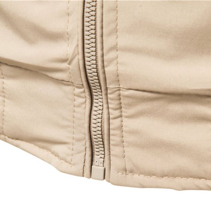 Premium men's classic bomber jacket featuring detailed ribbed trim, a timeless menswear staple.