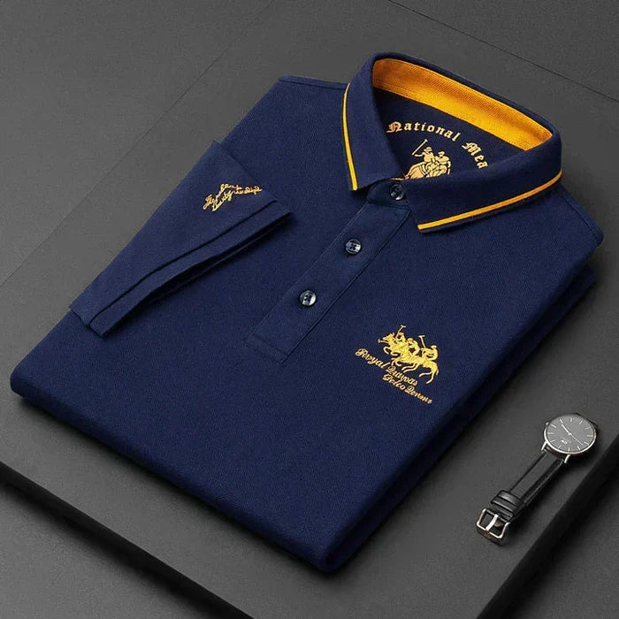 Stylish men's classic collar short sleeve polo, perfect casual shirt for summer & spring fashion.