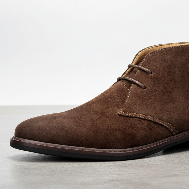 Classic desert boots for men, featuring comfortable design & durable sole. Ideal for daily fashion.