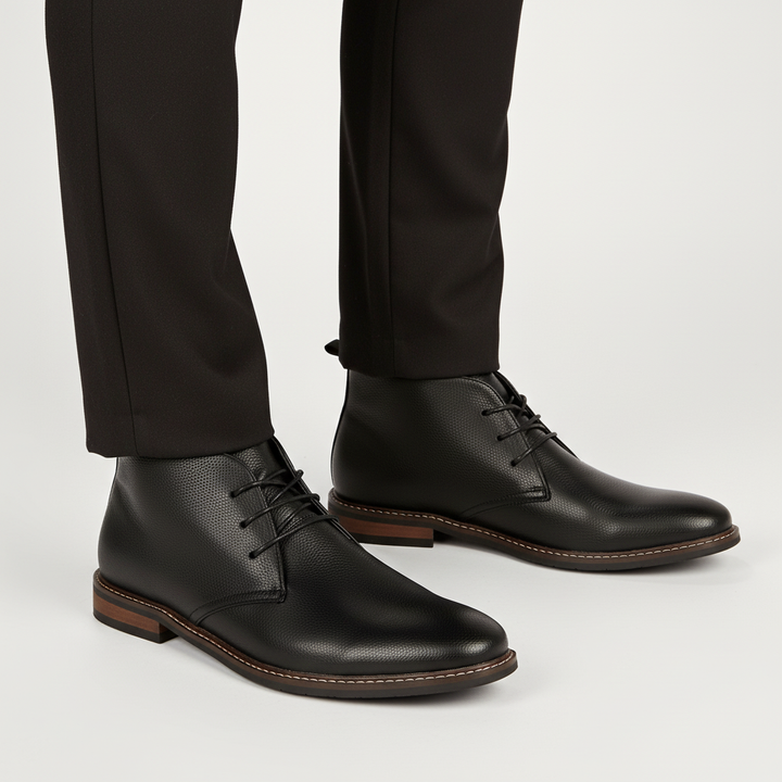 Brown men's classic desert boots, offering timeless style & all-day comfort for casual wear.