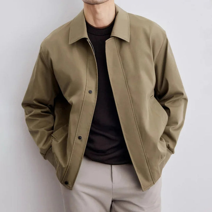 Men's classic Harrington jacket in lightweight, versatile style, perfect for casual layering.