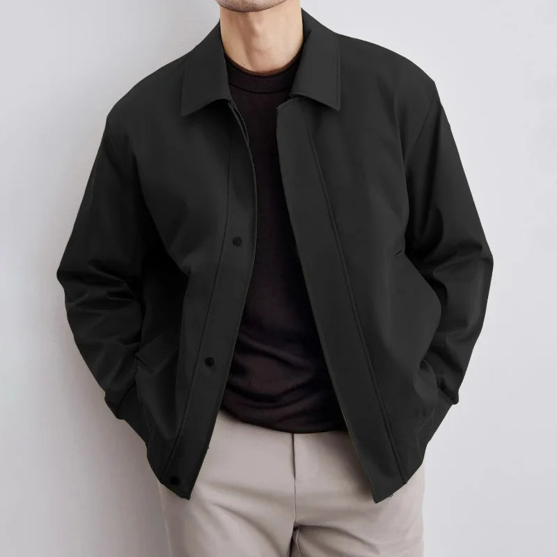 Men's versatile Harrington jacket in classic style. Lightweight casual outerwear, great for layering.