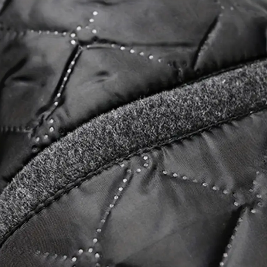 Cozy men's long overcoat with classic lapels, stylish winter and fall outerwear, tailored fit.